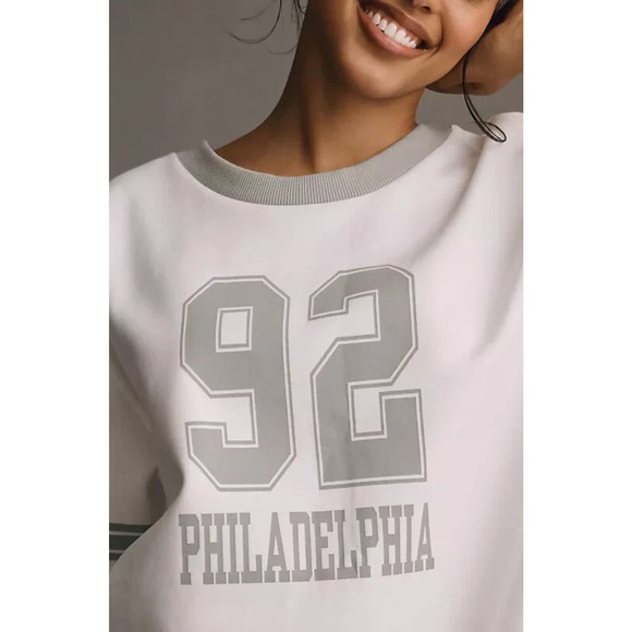 Anthropologie Daily Practice Sporty Tee Dress Medium Mini Philadelphia Lounge - Picture 3 of 9